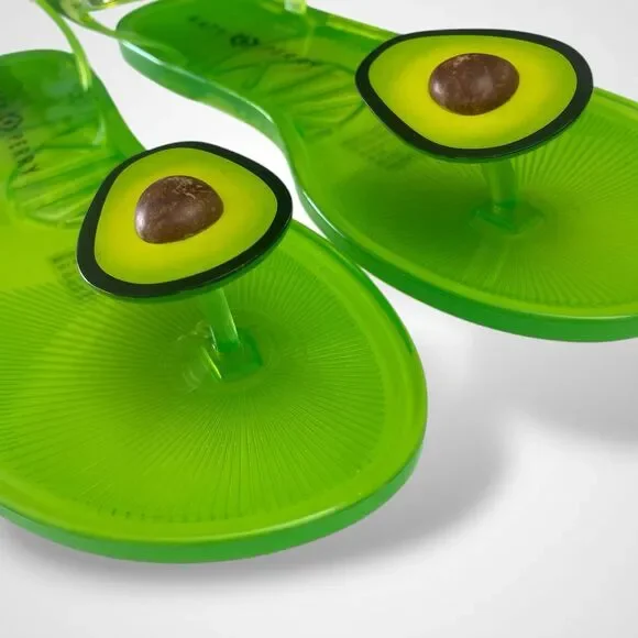 Katy Perry The Geli Flat Sandal Avocado Women's Size 9 Green Jellies - Picture 3 of 7